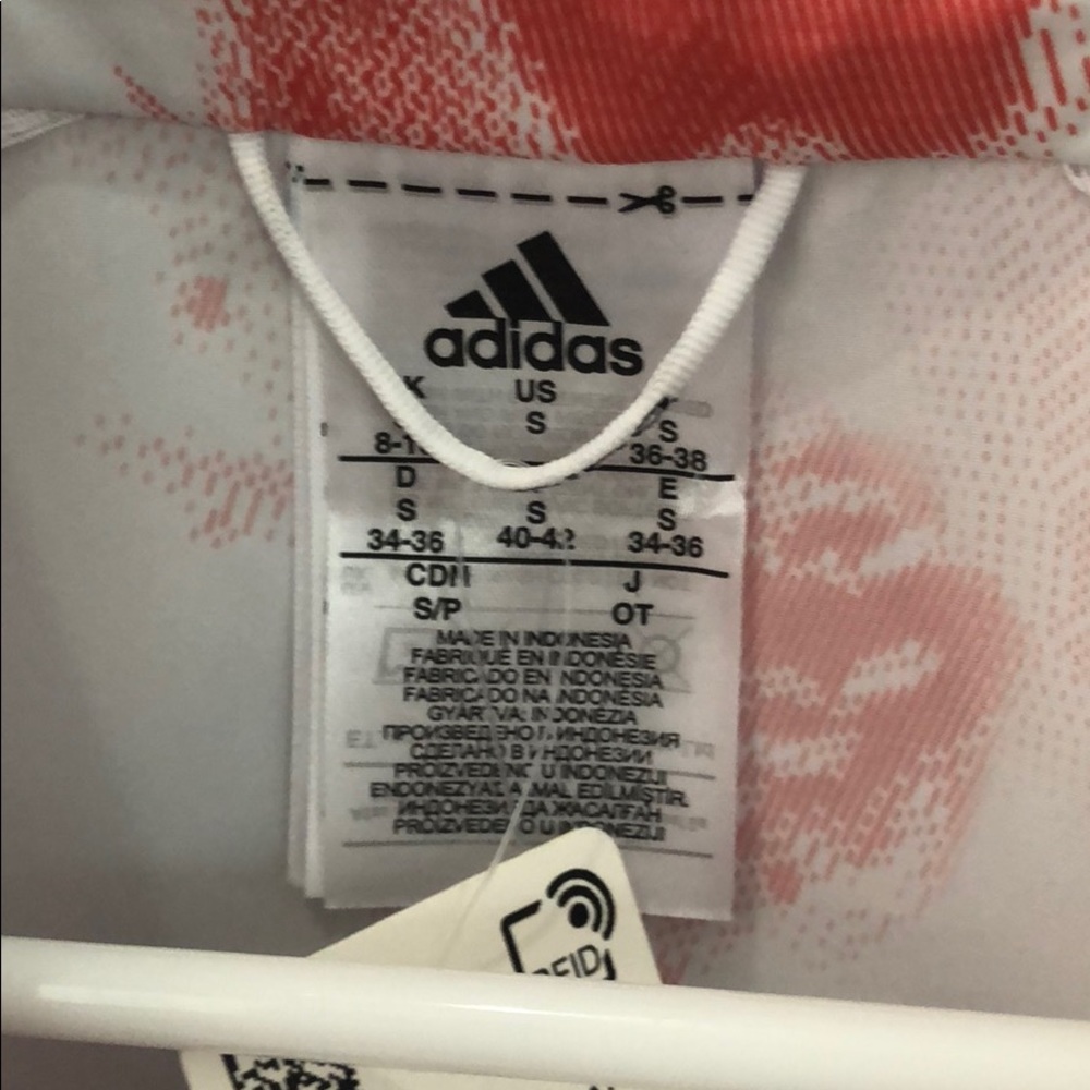 Adidas Women’s Pink and White Running Jacket - Picture 5 of 5